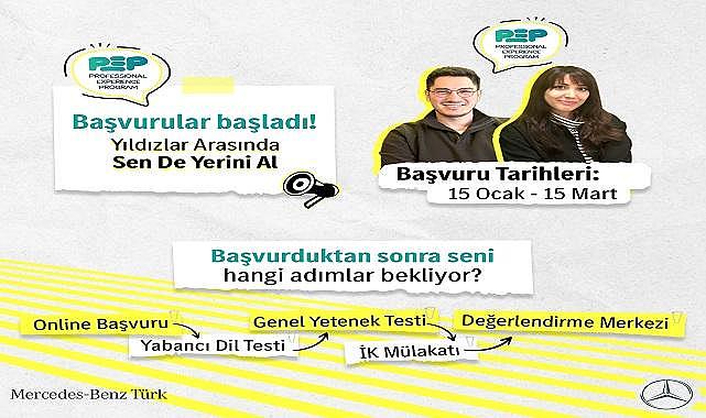 Uzun Dönem Staj Programı için başvurular başladı - Mercedes-Benz Türk!