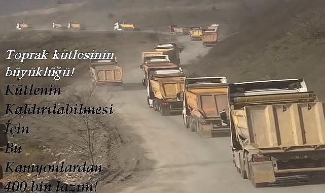 İliç Çöpler Madeni - Toprak yığınları güvenli alana taşınıyor&#039;&#039;