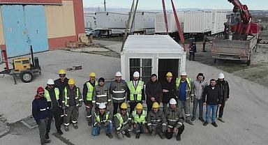 OEDAŞ afetlerde çalışmalarını sürdürmek için yaşam konteynerleri aldı