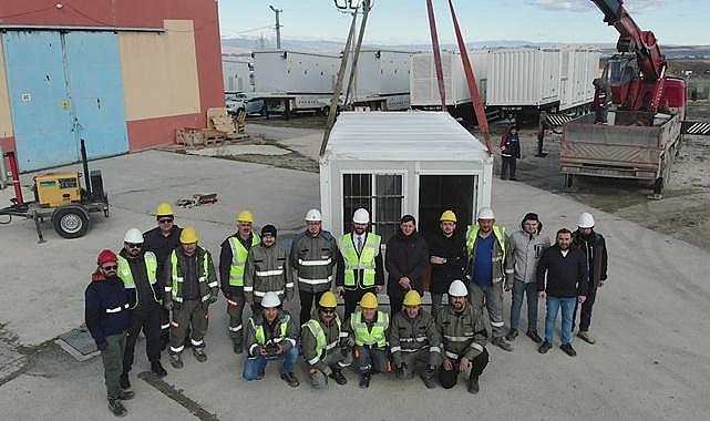OEDAŞ afetlerde çalışmalarını sürdürmek için yaşam konteynerleri aldı