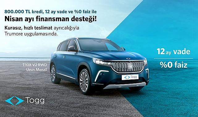 Elektrikli T10X için nisan ayına özel finansman desteği Trumore’da!