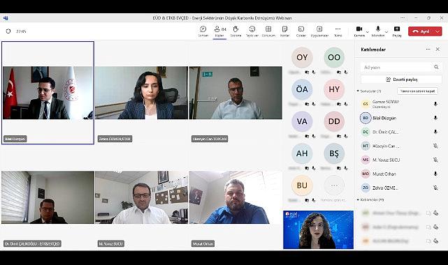 EÜD - &quot;Enerji Sektörünün Düşük Karbonlu Dönüşümü&quot; toplantısı…