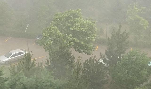 Ankara&#039;ya böyle yağdı - ÇOK kuvvetli...