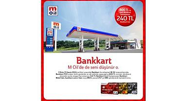 M Oil’den 240 TL’ye varan Bankkart Lira hediye