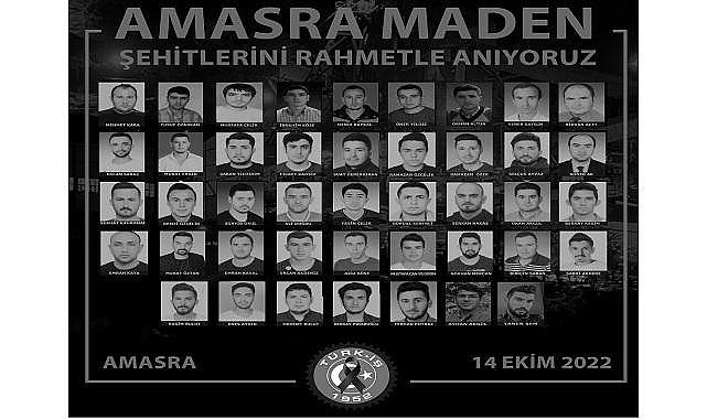 TÜRK-İŞ &#039;&#039;Amasra grizu faciasında kaybettiğimiz 43 maden şehidimizi...&#039;&#039;