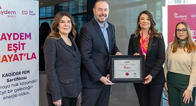 Enerji sektöründe “Eşit Hayat” diyen Aydem Enerji’ye FEM sertifikası!