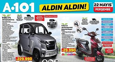 A101 perşembe günü ELEKTRİKLİ araç satacak!