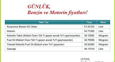 EPDK yeni ''benzin - motorin'' fiyatları ...''