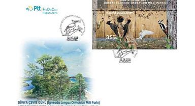 PTT'den ''Dünya Çevre Günü (İğneada Lognoz Ormanlar Milli Parkı) konulu anma pulu ve ilkgün zarfı