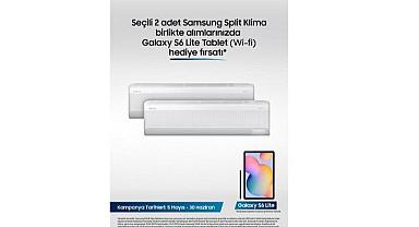 Samsung Split Klimalarda Galaxy S6 Tablet hediye fırsatı!