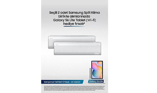 Samsung Split Klimalarda Galaxy S6 Tablet hediye fırsatı!