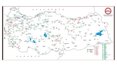 Türkiye maden haritaları 'Altın, gümüş, bakır ...'