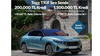 Togg sipariş almaya başladı 'KAMPANYA'