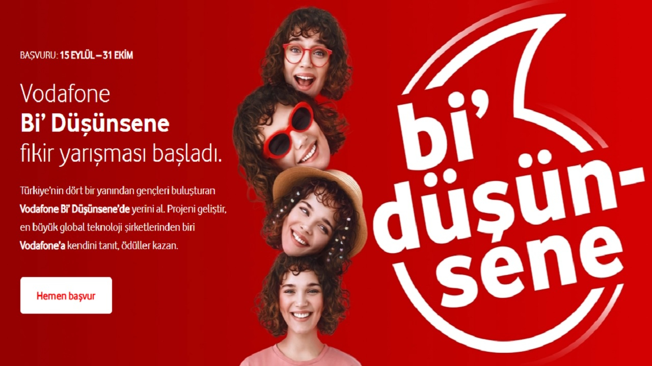 Vodafone’un “Bi’ Düşünsene” fikir yarışması &#039;&#039;PARA ödüllü&#039;&#039;