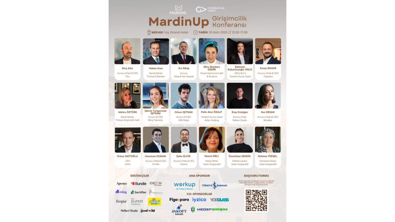 Türkiye Girişimcilik Vakfı Yürütücülüğünde 3. Kez Düzenlenen MardinUp Girişimcilik Konferansı’nın Programı Açıklandı!