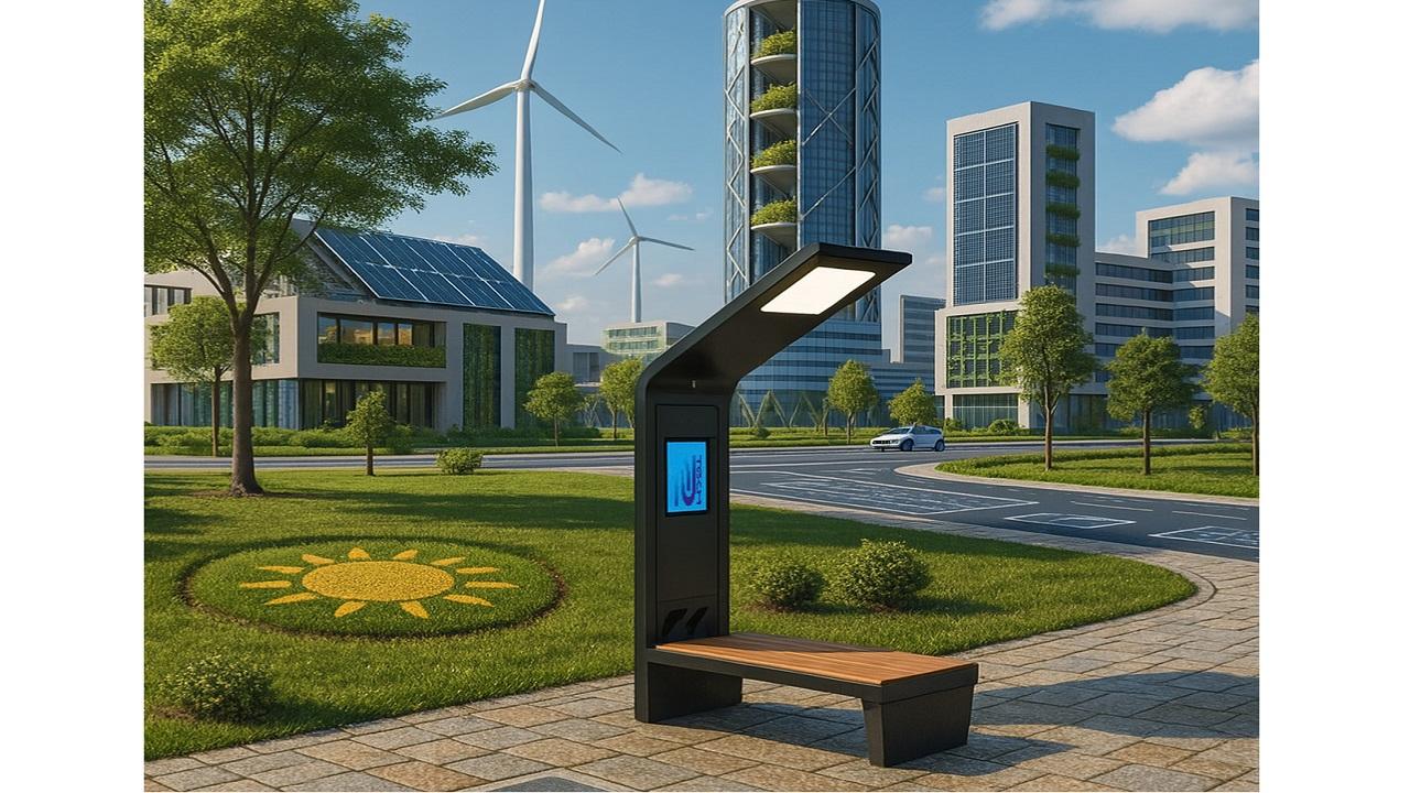 GÜNEŞ Enerjili Akıllı Şehir Bankı üretti!