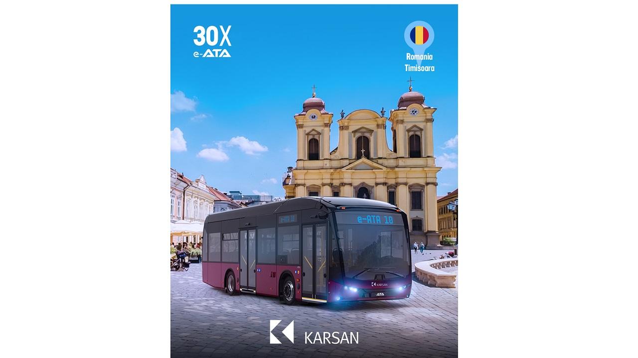 Karsan “Timişoara’daki e-ATA Araç Parkına 30 Yeni Araç”