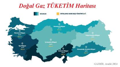 Doğalgaz faturası 'ARALIK ayı doğal gaz tüketim haritası'