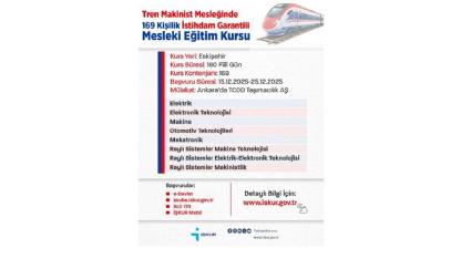 İş GARANTİLİ meslek kursu ''BAŞVURULAR başladı''