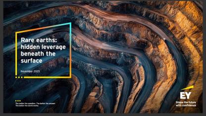 “EY Nadir Toprak Elementleri Araştırması“ Türkiye’nin potansiyeli yüksek!