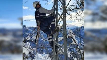 Giresun'da KAR yağışı ''Çoruh EDAŞ kesintisiz elektrik için sahada''