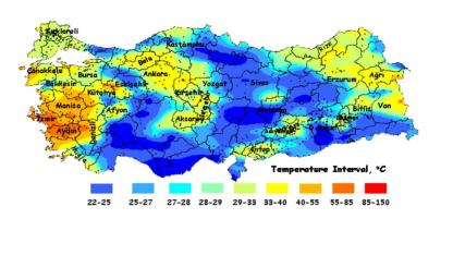 Türkiye Toprak Sıcaklık Haritası 'Isı pompaları için önemli'