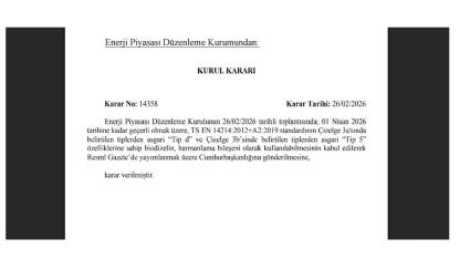 EPDK Kurul Kararı '1 Nisan tarihine kasar geçerli'
