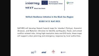 İTÜ Afet Yönetimi Enstitüsü liderliğinde 'Karadeniz Havzası NAT-RES Projesi'