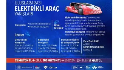 TÜBİTAK 'Uluslararası Elektrikli Araç Yarışları' PARA ödüllü