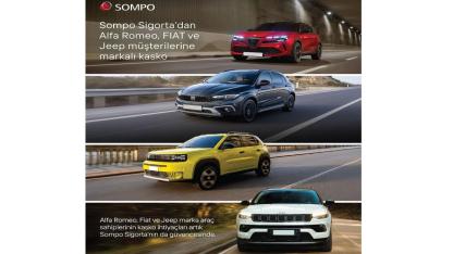 Sompo Sigorta YENİ kampanya 'FIAT, Alfa Romeo ve Jeep için'