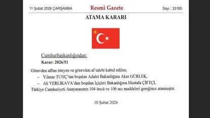 Yeni Adalet Bakanı Akın Gürlek, İçişleri Bakanı Mustafa Çiftçi oldu!