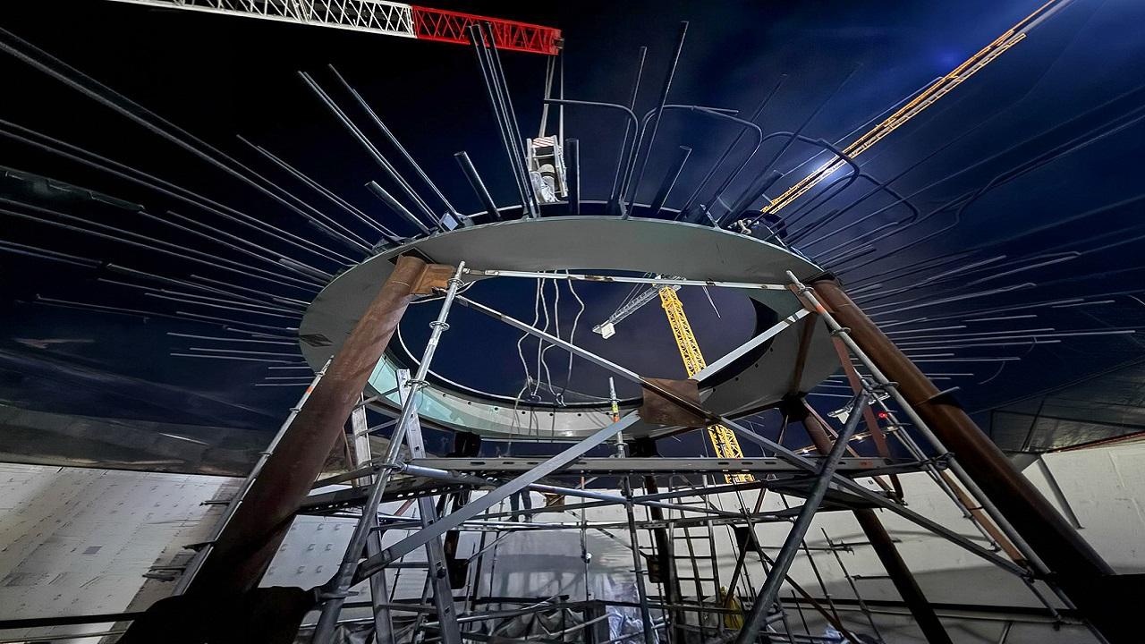 Akkuyu NGS’nin 4. Güç Ünitesi’nde reaktör şaftının kritik yapısal bileşeni monte edildi