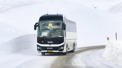 MAN Elektrikli otobüs Erzurum'da 'KAR ve BUZA' meydan okudu!