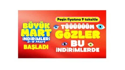 Hepsiburada Büyük Mart İNDİRİM KAMPANYASI Başlattı