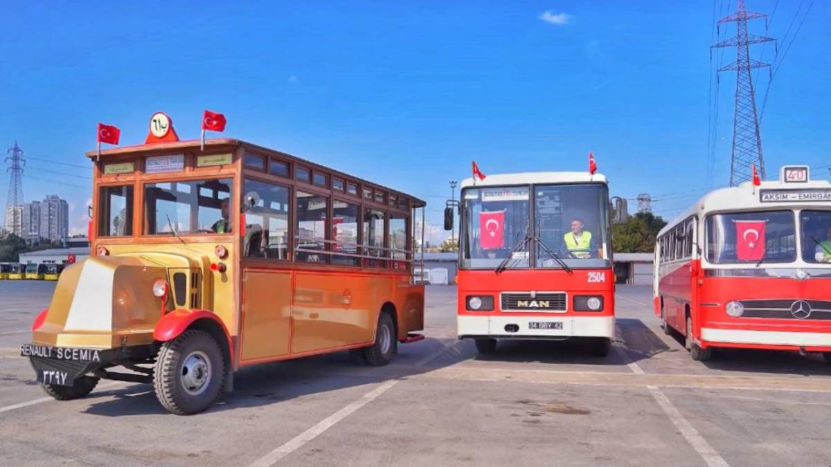 İETT'nin nostaljik araçları 29 Ekim'de özel geçiş yapacak