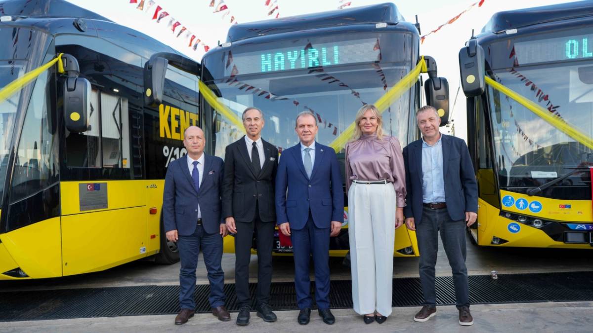 12 metrelik ELEKTRİLİ otobüsler Mersin’de!