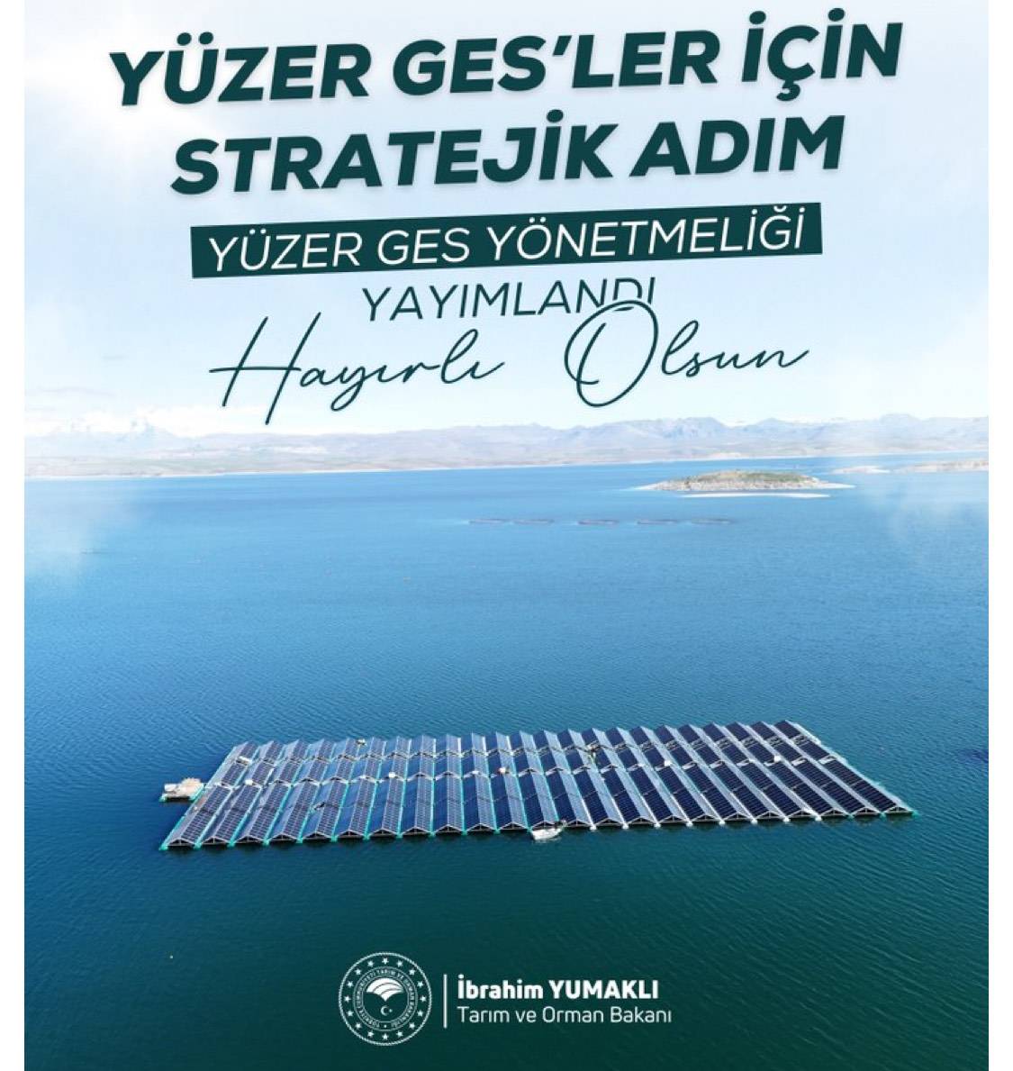 “Yüzer GES’lerde Yeni Dönem Başladı” - Bakan Yumaklı!