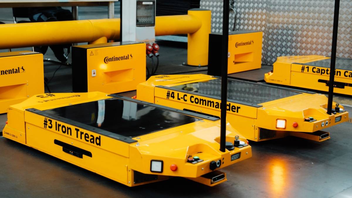 Continental robotları YEŞİL lastikleri taşıyacak