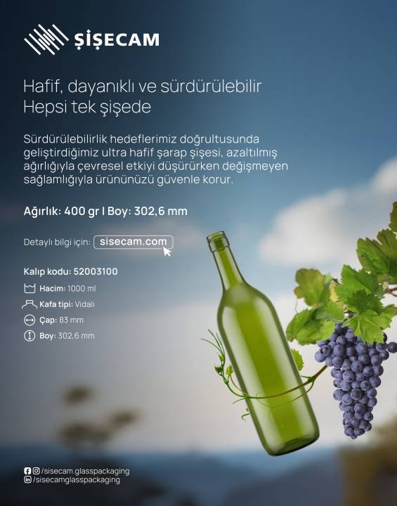 Şişecam’dan cam ambalaj çözümleri “ÇEVREYE uyumlu”