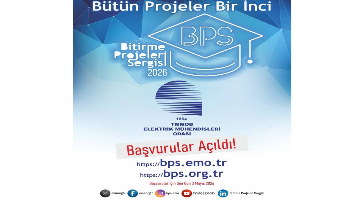 Elektrik Mühendisleri Odası 'BAŞVURULAR başladı'