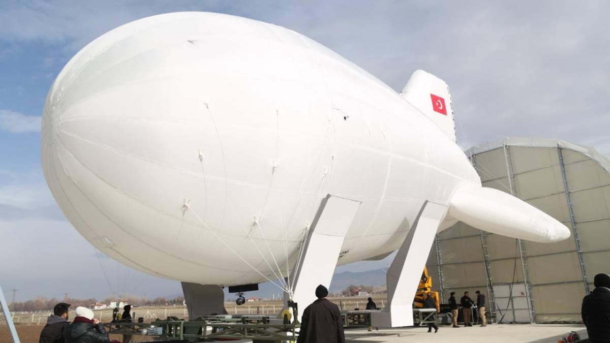 Yerli aerostat GÖKÇERİ sahada “Uçan karakol” görevde