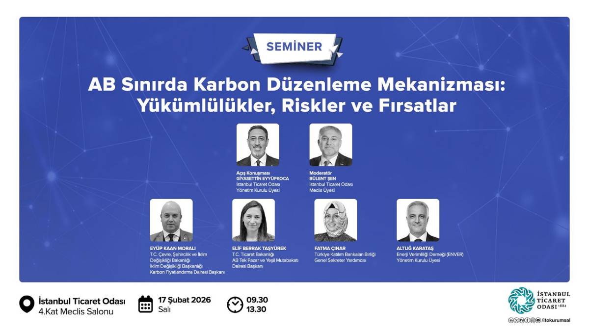 'AB Sınırda Karbon Düzenleme Mekanizması' semineri ÜCRETSİZ