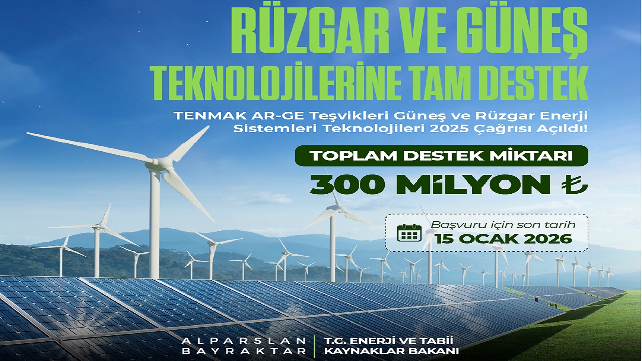 GÜNEŞ ve RÜZGAR enerjisine destek!