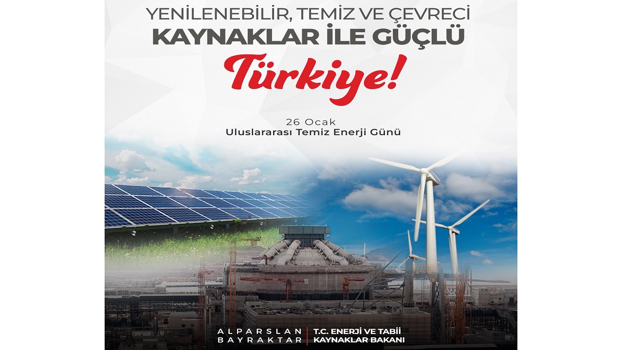 Enerji Bakanı Alparslan Bayraktar 'Kutlu olsun'